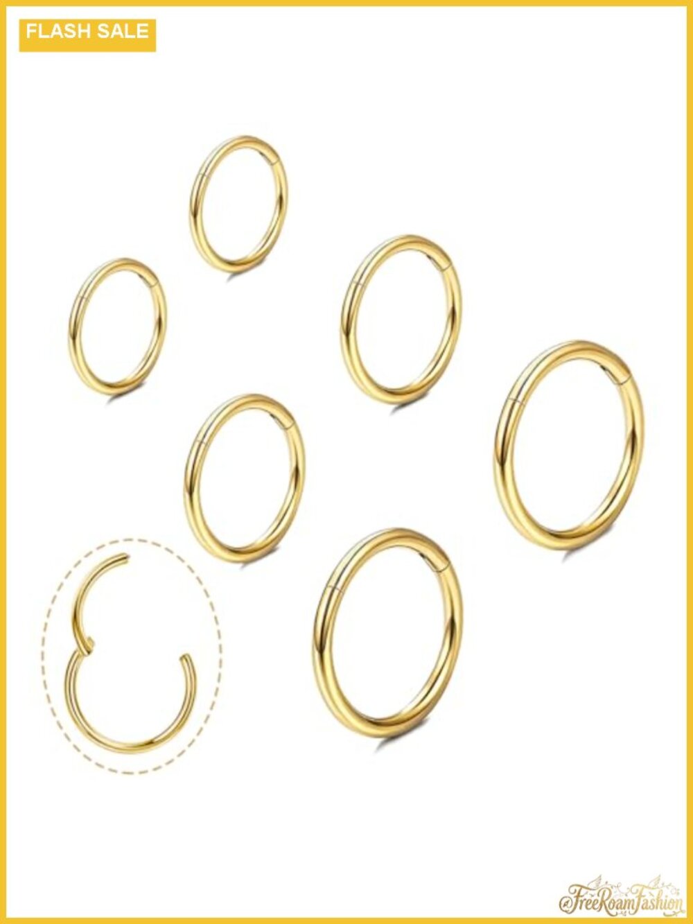 14K Gold Plated Small Hoop Earrings for Women, Hypoallergenic 316L Surgical